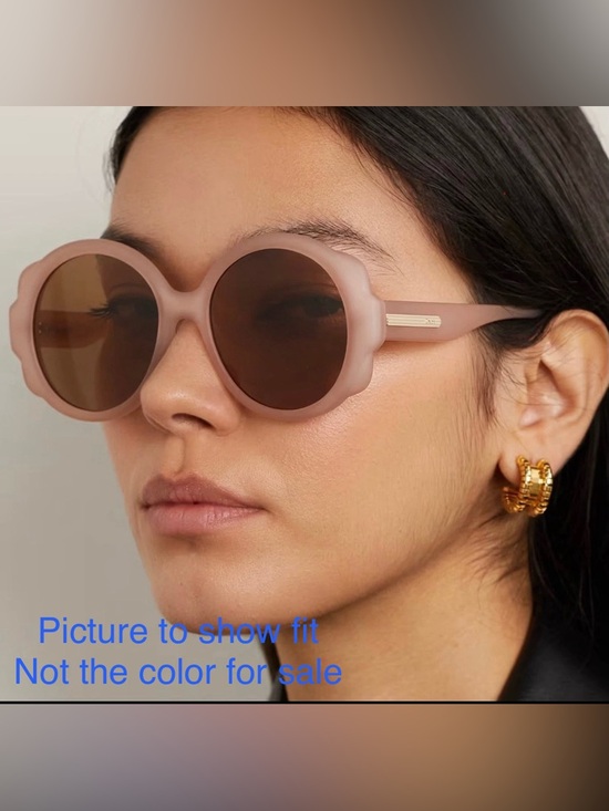 Chloé Mirtha CH0120S Oversized Round Sunglasses Brown Yellow Acetate $340 - Picture 10 of 10